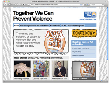United Way YouPreventViolence.com Website